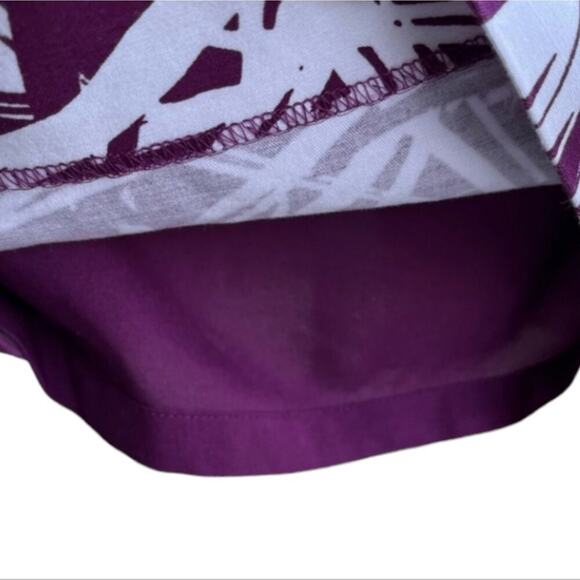 LOFT PURPLE AND WHITE Tropical VACATION RESORT Print Pencil Skirt Plus SIZE 16 - Picture 6 of 10
